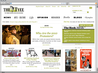 Screenshot of TheTyee.ca